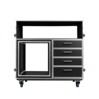 GTOUR MIXER CASE W/ 12U RACK, 4 DRAWERS & 2 TABLES