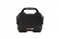 BLACK WATERPROOF INJECTION MOLDED CASE, WITH INTERIOR DIMESIONS OF 7.4 X 4.9 X 3.1 INCHES. NO FOAM