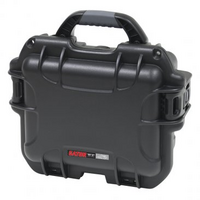 BLACK WATERPROOF INJECTION MOLDED CASE WITH INTERIOR DIMENSIONS OF 9.4" X 7.4" X 5.5" . NO FOAM