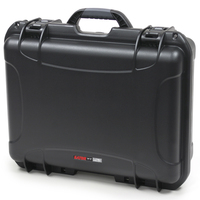 BLACK WATERPROOF INJECTION MOLDED CASE WITH INTERIOR DIMENSIONS OF 18" X 13" X 6.9". DICED FOAM