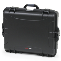 BLACK WATERPROOF INJECTION MOLDED CASE WITH INTERNAL DIVIDER SYSTEM, INTERIOR DIMS 22" X 17" X 8.2"