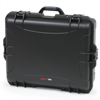 BLACK WATERPROOF INJECTION MOLDED CASE WITH INTERIOR DIMENSIONS OF 22" X 17" X 8.2". NO FOAM