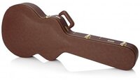 DELUXE WOOD CASE FOR SEMI-HOLLOW GUITARS SUCH AS GIBSON 335®; VINTAGE BROWN EXTERIOR