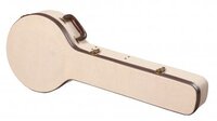 DELUXE WOOD CASE FOR BANJO; JOURNEYMAN BURLAP EXTERIOR