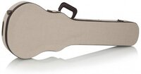 DELUXE WOOD CASE FOR LES PAUL® STYLE GUITARS; JOURNEYMAN BURLAP EXTERIOR