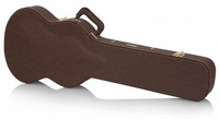 DELUXE WOOD CASE FOR SOLID-BODY GUITARS SUCH AS GIBSON SG®; VINTAGE BROWN EXTERIOR