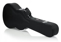 HARD-SHELL WOOD CASE FOR 3/4-SIZE ACOUSTIC GUITARS