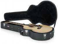 DELUXE WOOD CASE FOR JUMBO ACOUSTIC GUITARS