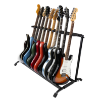 10x Collapsible Guitar Rack for Electric, Acoustic, and Bass Guitars