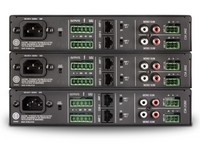 2CH 80W POWER AMPLIFIER, FANLESS, 4OHM/8OHM/70V/100V, 1RU HALF-RACK, MOUNTING KIT