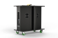 ACOUSTICALLY THREE-WAY, DUAL 12-INCH POWERED POINT-SOURCE SPEAKER, 3-WAY, 90 X 60
