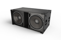 DUAL 18-INCH POWERED SUBWOOFER,1100 CONT. WATTS CLASS-D AMP, 140 DB MAX SPL