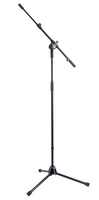 25600   MICROPHONE STAND WITH TRIPOD BASE & TELESCOPING BOOM ARM - BLACK