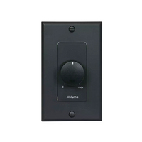 VOLUME CONTROL PRIORITY-100W, 70V/25V, 3DB-STEP, 1-GANG DECORATOR, BLK