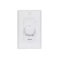 ATTENUATOR-PRIORITY-100W, 70V/25V, 1-GANG DECORATOR, WHITE