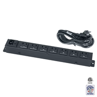 POWER STRIP-15A, 7 OUTLETS, 6FT CORD