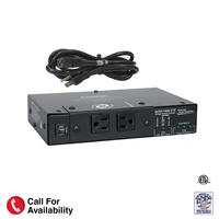 COMPACT SURGE SUPPRESSOR-15A, 2 OUTLETS, OVER/UNDER PROTECTION, DETACHABLE CORD
