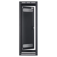 RACK-ENCLOSED-35U, 22IN DEEP, 1PR ADJ RAILS, REAR DOOR, BLACK
