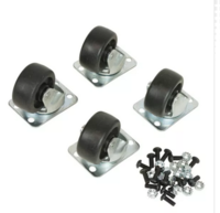 CASTERS-2IN SWIVEL, 125LB LOAD CAPACITY EACH, (SET OF 4)