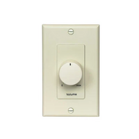 VOLUME CONTROL PRIORITY-100W, 70V/25V, 3DB-STEP, 1-GANG DECORATOR, ALMOND