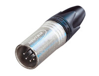 CABLE END XX SERIES 5 PIN MALE - NICKEL/SILVER