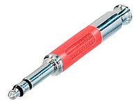 PLUG TT (0.173") SIZE -RED PLASTIC/ NICKEL - RG58 CRIMP