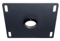 CEILING PLATE FOR 8"X8" UNISTRUT & STRUCTURAL CEILING / BLACK / ACCEPTS EXT OR ADJ EXTENSION COLUMNS
