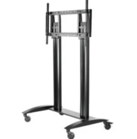 SMARTMOUNT FLAT PANEL CART FOR 55" TO 98" DISPLAYS / BLACK / 4" CASTERS