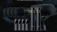 SEVEN-PIECE DRUM MICROPHONE SET W CASE