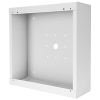 VANDAL RESISTANT, SQUARE, SURFACE MOUNT ENCLOSURE,STAINLESS STEEL, 4" DEEP, WHITE POWDER COAT FINISH