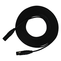 PROCO 3PIN XLR BLK/GLD DMX CONTROL CABLE