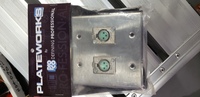 DOUBLE GANG PLATE W/2 F-XLR