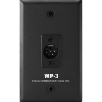 WALL PLATE, TWO CHANNEL, 6PIN MALE XLR.