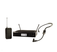 BLX WIRELESS HEADWORN SYSTEM WITH BLX4R RECEIVER, BLX1 BODYPACK, & SM35 HEADSET CONDENSER MIC