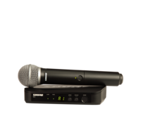 BLX WIRELESS VOCAL HANDHELD SYSTEM WITH BLX4 RECEIVER, & BLX2/PG58 HANDHELD PG 58 MICROPHONE