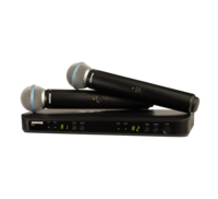 DUAL-CHANNEL WIRELESS HANDHELD MICROPHONE SYSTEM WITH BETA 58, H11:572-596 MHZ