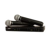 WIRELESS DUAL VOCAL SYSTEM WITH TWO PG58 HANDHELD TRANSMITTERS, J11