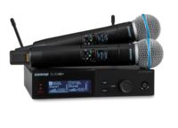 DUAL WIRELESS SYSTEM WITH 2 SLXD2+/B58 HANDHELD TRANSMITTERS