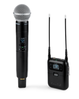 PORTABLE WIRELESS SYSTEM WITH SM58 HANDHELD TRANSMITTER