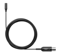 TWINPLEX SUBMINIATURE OMNIDIRECTIONAL LAVALIER, WITH MTQG CONNECTOR, BLACK WITH ACCESSORIES KIT