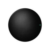 CEILING ARRAY MICROPHONE, ROUND, BLACK - DIGITALLY STEERABLE COVERAGE