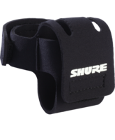 NEOPRENE BODYPACK ARM POUCH HOLDS AND PROTECTS SHURE BODYPACK TRANSMITTERS / BLACK