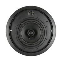 6.5" COAX IN-CEILING SPEAKER, BLACK, SWITCH FOR 25/70/100V & 16 OHM TRANSFORMER BYPASS POSITION