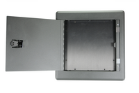 WALL FRAME- 13" X 13" X 2.5", BLACK, WITH DOOR AND WFI12X12B, FITS 12" X 12" RECESSED ELECTRICAL BOX