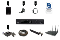 FM PLUS LARGE-AREA DUAL FM AND WI-FI ASSISTIVE LISTENING SYSTEM WITH 4 FM R37 RECEIVERS & WAP